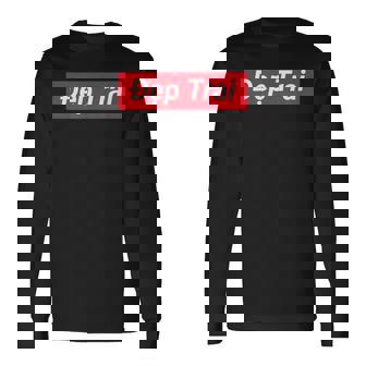 Pho Dep Trai Red Box Vietnamese Handsome Viet Asian Long Sleeve T-Shirt | Mazezy