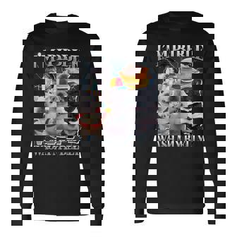 Pibble Dog Meme Brainrot Wash My Belly Long Sleeve T-Shirt - Monsterry