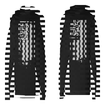 Qr Scan Me President 4547 Dancing Code Long Sleeve T-Shirt - Monsterry