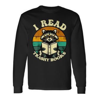 Raccoon Smutty Book Lover Spicy Romance Novels Women's Long Sleeve T-Shirt - Thegiftio UK