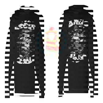 Santa Claus Sancho Mexican Santa Claus Christmas Long Sleeve T-Shirt - Monsterry