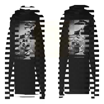 Seal Selfie Ufos Long Sleeve T-Shirt - Monsterry