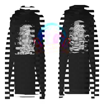 Shun The Non-Believers Unicorn Candy Long Sleeve T-Shirt - Monsterry