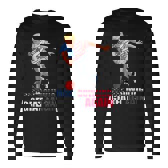 Trump Bowling Make Bowling Great Again Long Sleeve T-Shirt - Thegiftio