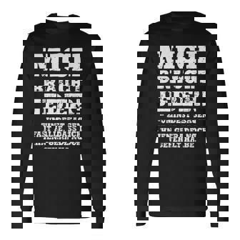 aying Gag Humour Ironic Mich Braucht Jeder ドイツ語 長袖Tシャツ - Kawaiitshirt