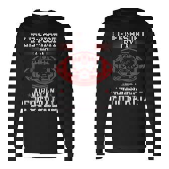 Fútbol Americano Laida Es Un Juego Corto American Football Camiseta de manga larga - Regaloses