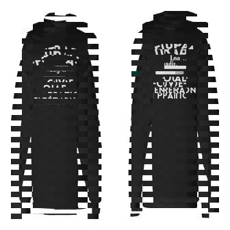 Futur Papa Couvade En Preparation Cadeau Homme Humour T-shirt à manches longues - Cadeauxyz