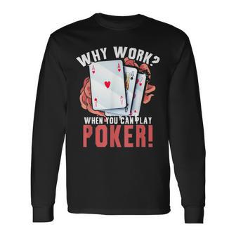 Gambler Casino T-shirt à manches longues - Cadeauxyz