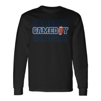 Game Day Football Fan Graphic Long Sleeve T-Shirt | Seseable FR