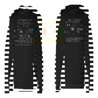 Gamer Love Apparel My Worst Nightmare Gamer Black -Adult Short Sleeve V-Neck Small Halloween Gamer-Themed Graphic Long Sleeve T-Shirt | Mazezy