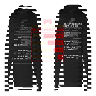 Gamer Razones Por Las Que Pierdo En Losideojuegos Gaming Camiseta de manga larga - Regaloses