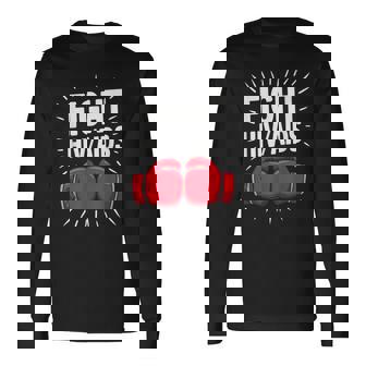 Gants De Boxe Rouges De Lutte Contre LeihSida T-shirt à manches longues - Cadeauxyz