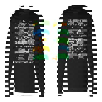 Garbage Truck Recycling Day Trash Waste Separation Trucks Long Sleeve T-Shirt | Mazezy