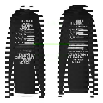 Gardening Lawn Mower American Flag Lawn Enforcement Officer Long Sleeve T-Shirt - Thegiftio