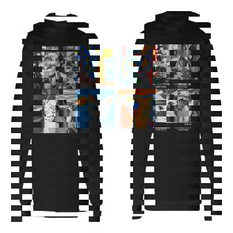 Gatos Artísticos Regalo Estético Para La Historia Del Arte Y Los Amantes De Los Gatos Camiseta de manga larga - Regaloses