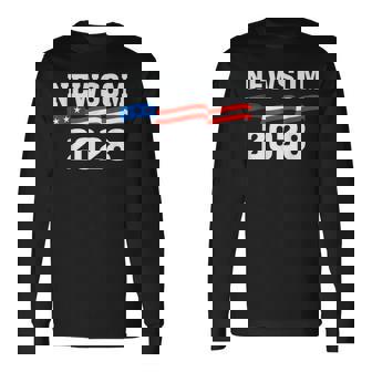 Gavin Newsom 2028 For President Election Campaign Long Sleeve T-Shirt | Seseable CA