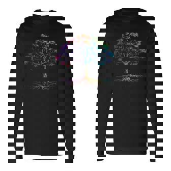 Gay Pride Month Tree Lgbtq Ally Rainbow Lesbian Women Long Sleeve T-Shirt | Seseable CA