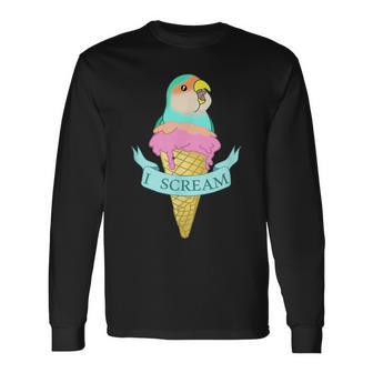 Gelato Olandese Inseparabile Blu Urlo Pappagallo Maglietta a maniche lunghe - Novitaregali