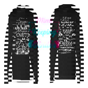 Gender Reveal Keeper Of The Gender Mimi Baby Shower Long Sleeve T-Shirt | Seseable UK