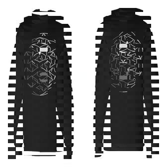 Géométrieacrée Yin Yang Fleur Deie T-shirt à manches longues - Cadeauxyz