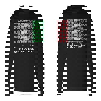 Gioco Di Bocce Con Bandiera Italiana Grafico Dei Giocatori Italiani Maglietta a maniche lunghe - Novitaregali