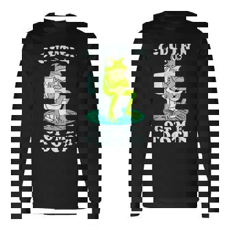 Gluten Free Gluten Got Me Tootin Gluten Intolerant Long Sleeve T-Shirt | Mazezy