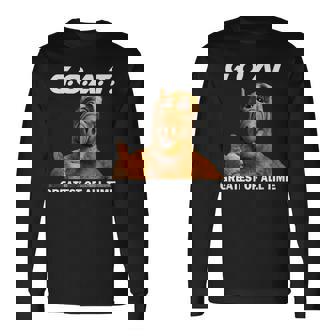 Goat Greatest Of All Time Meme Long Sleeve T-Shirt - Thegiftio