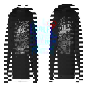 Words Of Golf Golf Addict Golf Lover Golf Player Long Sleeve T-Shirt - Thegiftio