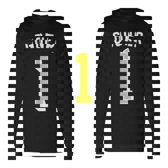 Gooner Jersey Back Dank Meme 2025 Brainrot Gooning Long Sleeve T-Shirt - Monsterry