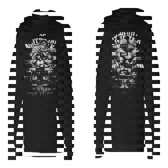 Gorilla Gym Not Here To Talk Serious Gym Lover Long Sleeve T-Shirt - Monsterry