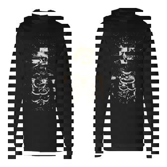 Goth Grunge Skeleton Skull Y2k Gothic Alt Emo Dark Aesthetic Long Sleeve T-Shirt | Mazezy