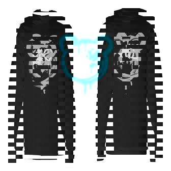 Graffiti Bear Love Punk Spray Paint Art Graffiti Bear Long Sleeve T-Shirt | Mazezy