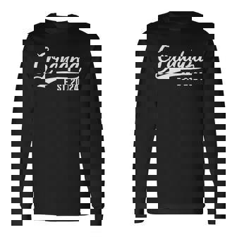 Grandpa 2024 Retro Grandpa Est 2024 Long Sleeve T-Shirt | Mazezy