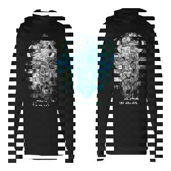 Great Native American White Buffalo Sacred Spirit Animal Iii Long Sleeve T-Shirt - Thegiftio