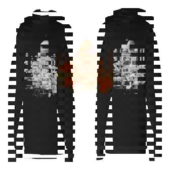 Great Taj Mahal India Sightseeing Motif Long Sleeve T-Shirt | Mazezy