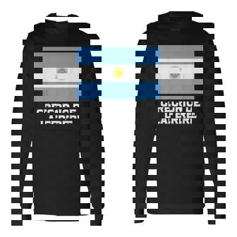 Gregorio De Laferrere República Argentina Emblema De Bandera Camiseta de manga larga - Regaloses