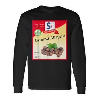 Ground Allspice Condiment Costume Holiday Spice Costumes Long Sleeve T-Shirt - Thegiftio UK