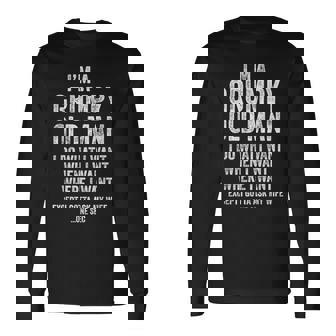 Grumpy Old Man Husband Dad Grandpa Long Sleeve T-Shirt | Seseable UK