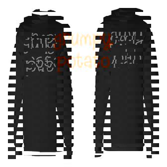 Grumpy Potato Matching Couples Thanksgiving Long Sleeve T-Shirt | Mazezy