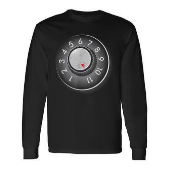 Guitar Amp Volume Knob Goes To Eleven Music Vintage Long Sleeve T-Shirt - Thegiftio UK