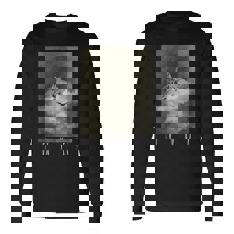 Gustave Doré El Cuervo E A Poe Luna Muerte Oscuro Gótico Camiseta de manga larga - Regaloses