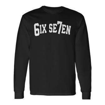Halloween Viral Internet Six Seven Meme 67 Sports Jersey Long Sleeve T-Shirt - Thegiftio UK