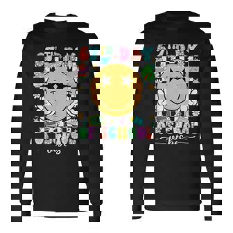 Happy 67Th Day Of School Vibes Smile Face 67 Days Of School Long Sleeve T-Shirt | Mazezy