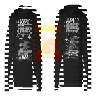 Happy Friendsgiving Squad Thanksgiving Long Sleeve T-Shirt | Mazezy