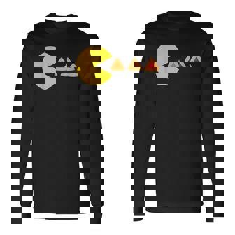 Happy Purim Costume Video Game Eating Hamantashen Jewish Long Sleeve T-Shirt | Seseable UK