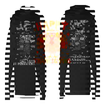 Happy Thanksgiving Turkey Day Family Dinner Long Sleeve T-Shirt | Mazezy