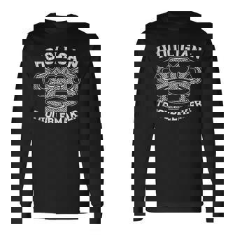Hardcore Punk Irish Hooligan Troublemaker Tank Top Long Sleeve T-Shirt | Mazezy