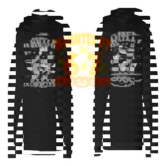 Haunted By 67 Halloween Ghost Six Seven Gen Alpha Z Long Sleeve T-Shirt - Monsterry