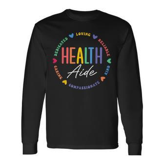 Health Aide Appreciation Long Sleeve T-Shirt - Thegiftio UK