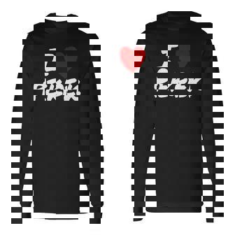 I Heart 愛 Pekpek フィリピンタガログ語 フィリピン フィリピン人 長袖tシャツ 長袖Tシャツ - Kawaiitshirt